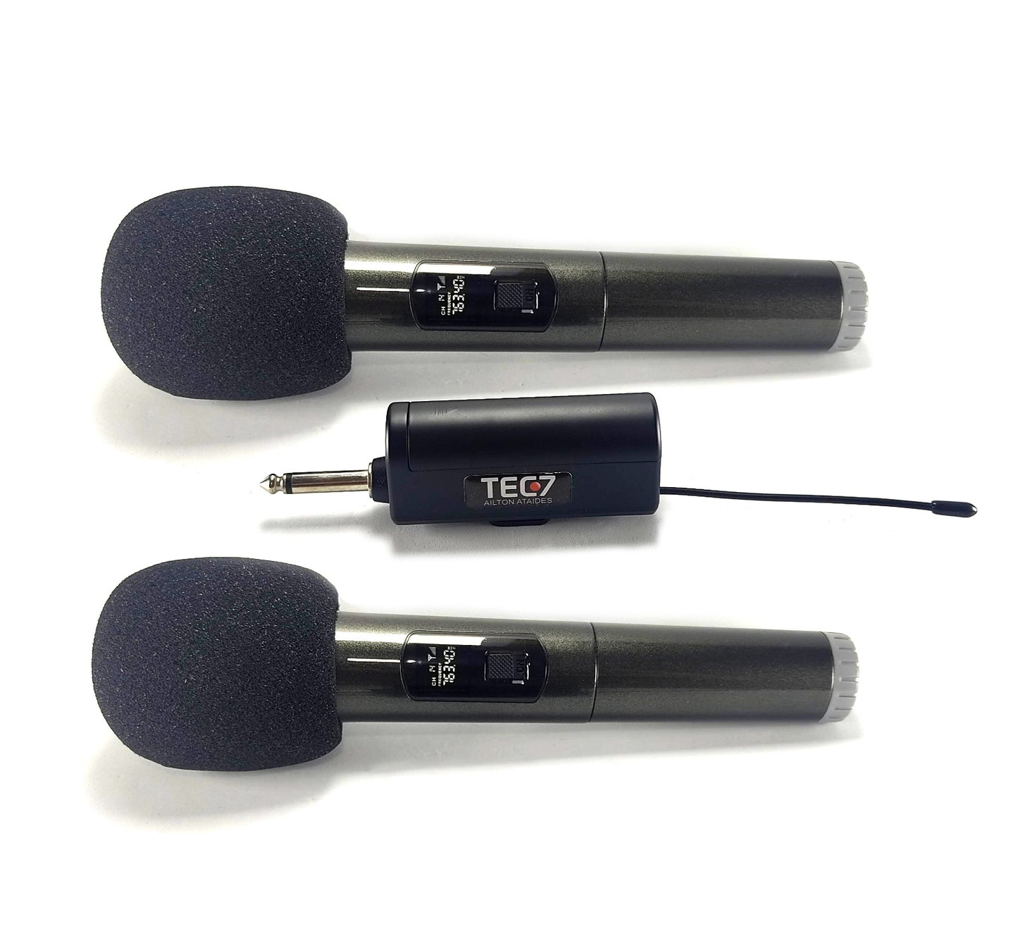 Microfone duplo para Jornalismo, celular e câmera Dslr