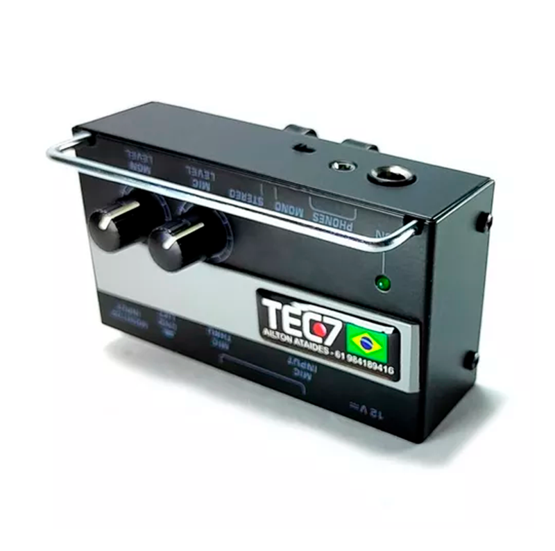 Amplificador De Fone Prox12 Tec7 Mix 2 Canais