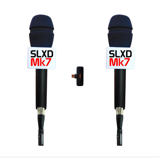 Microfone sem fio duplo para celular, MK7 DUPLO